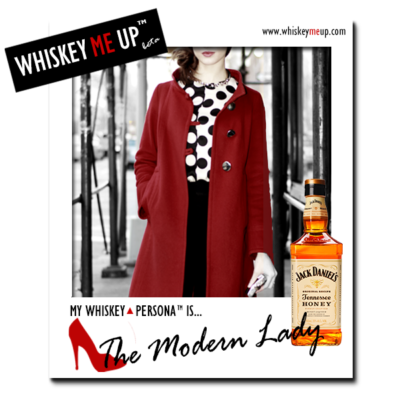 Whiskey Me Up Whiskey Persona Polaroid for Modern Lady with Honey Jack Daniel's (front)