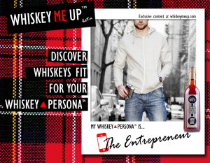 Whiskey Me Up™ Whiskey Persona™ Postcard for Entrepreneur with Mister Katz's Rock & Rye